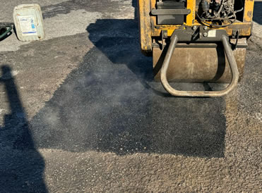 Pothole Repair on Road